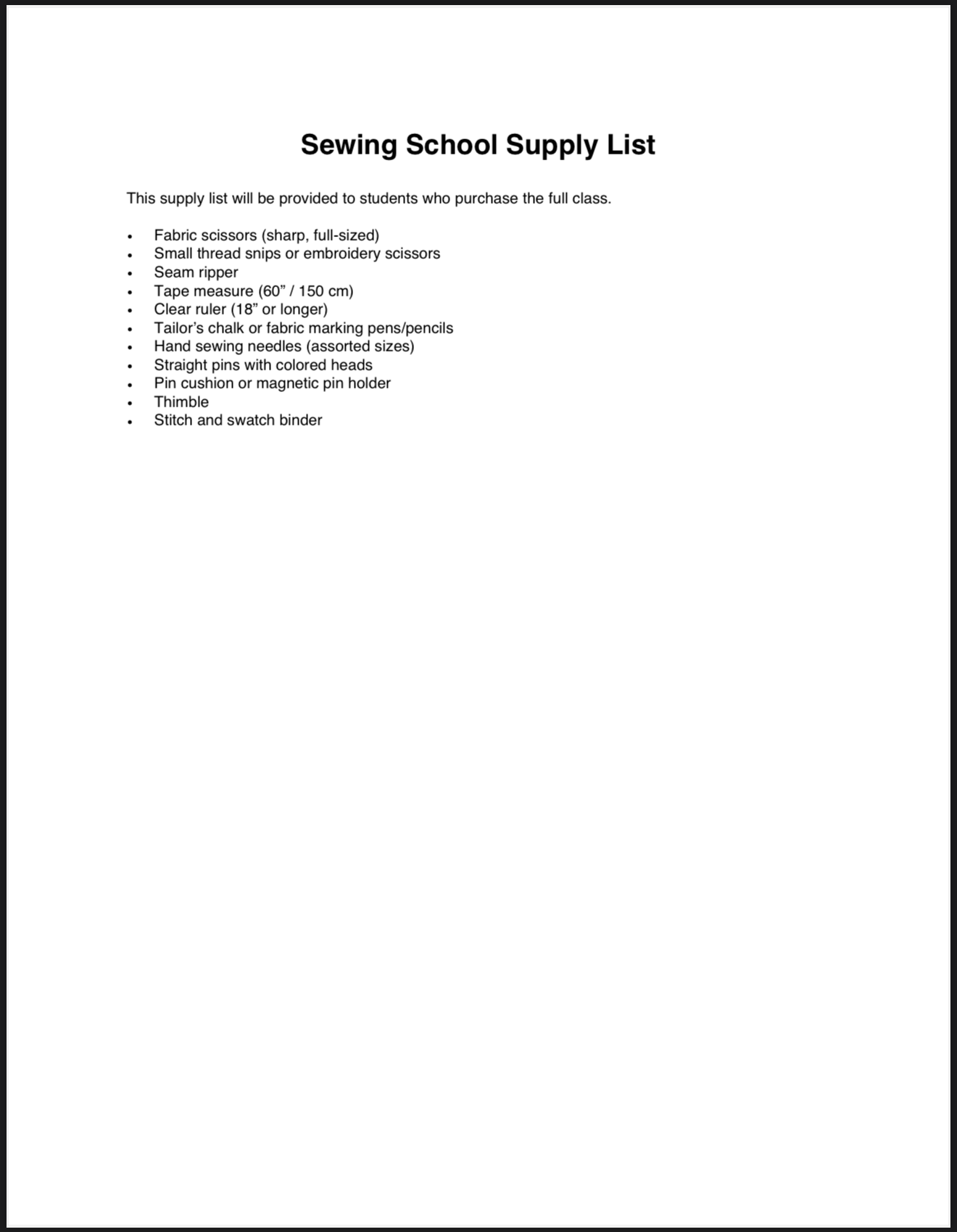 Sewing Lessons [Complete Beginner]