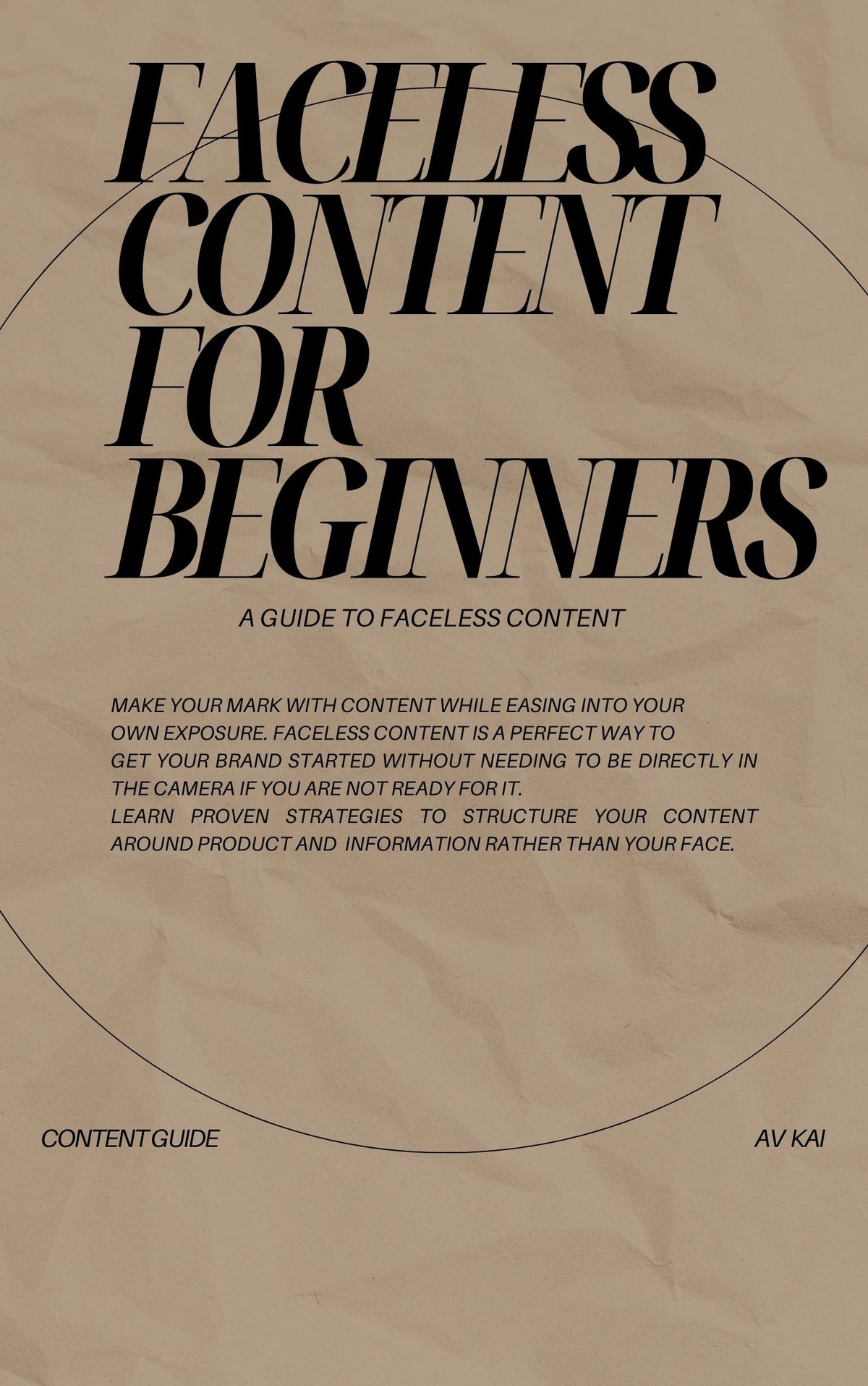 A Guide To Faceless Content - Beginner Friendly
