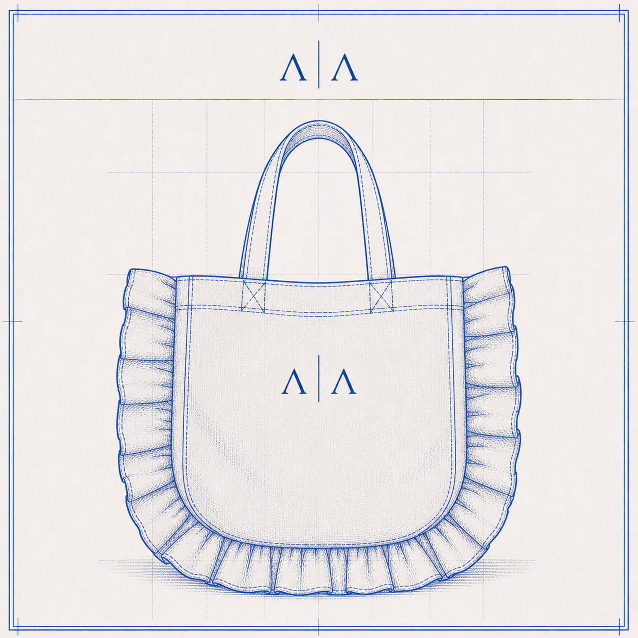 Ruffled Rim Tote | House I Level Sewing Pattern